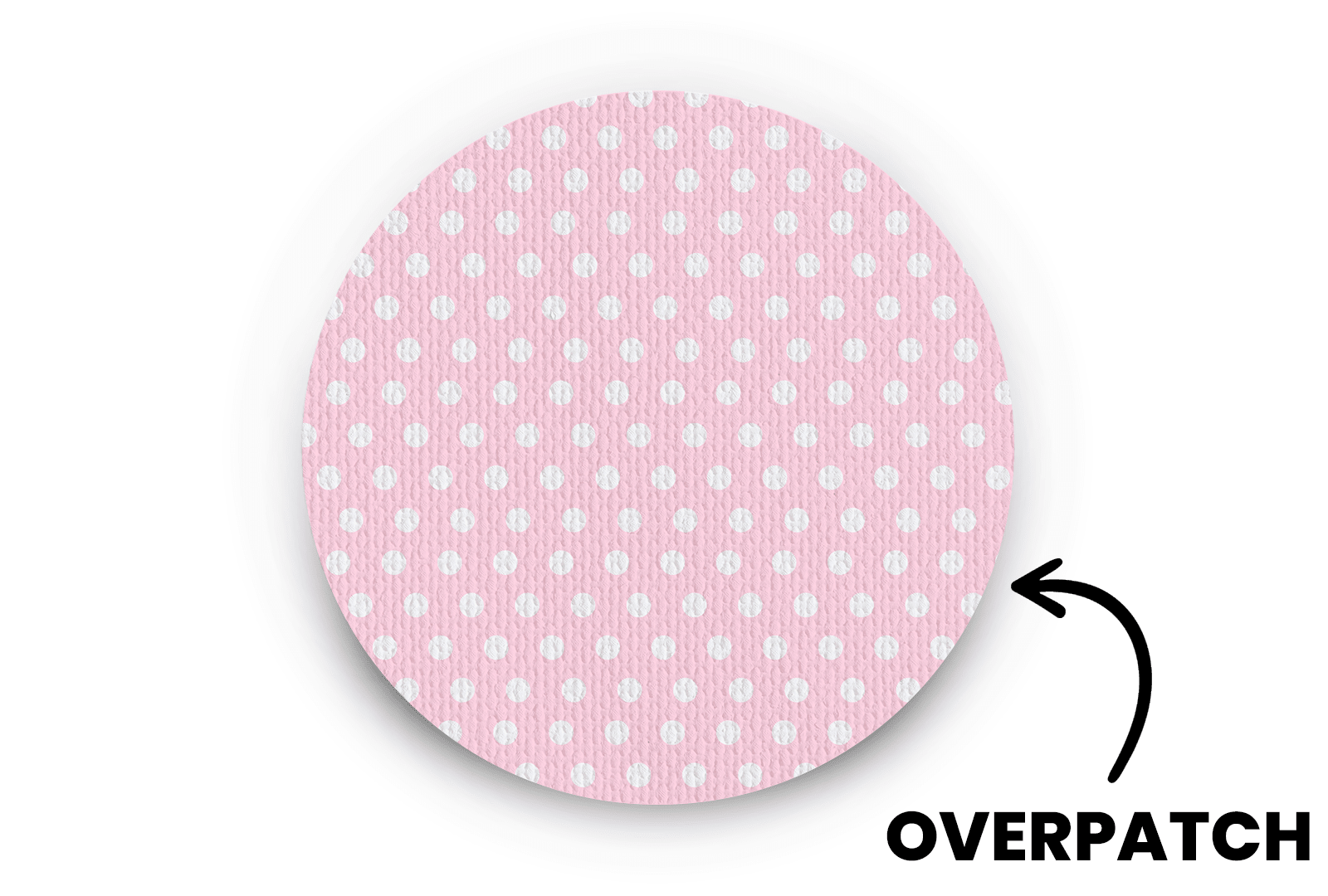 Pink Polka Dot Patch for Freestyle Libre 2 diabetes supplies and insulin pumps