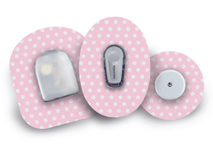 Pink Polka Dot Patch for Freestyle Libre 2 diabetes supplies and insulin pumps