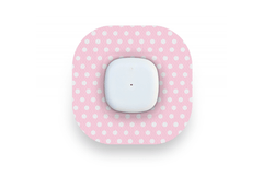Pink Polka Dot Patch for Freestyle Libre 2 diabetes supplies and insulin pumps