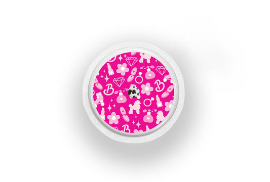 Pink Power Sticker for Novopen 4, 5, 6, or Echo diabetes supplies and insulin pumps