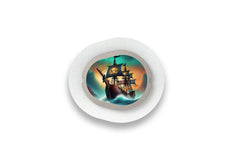 Pirate Ship Sticker for Novopen 4, 5, 6, or Echo diabetes supplies and insulin pumps