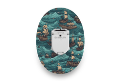 Pirate Ships Patch for Glucomen Day diabetes supplies and insulin pumps