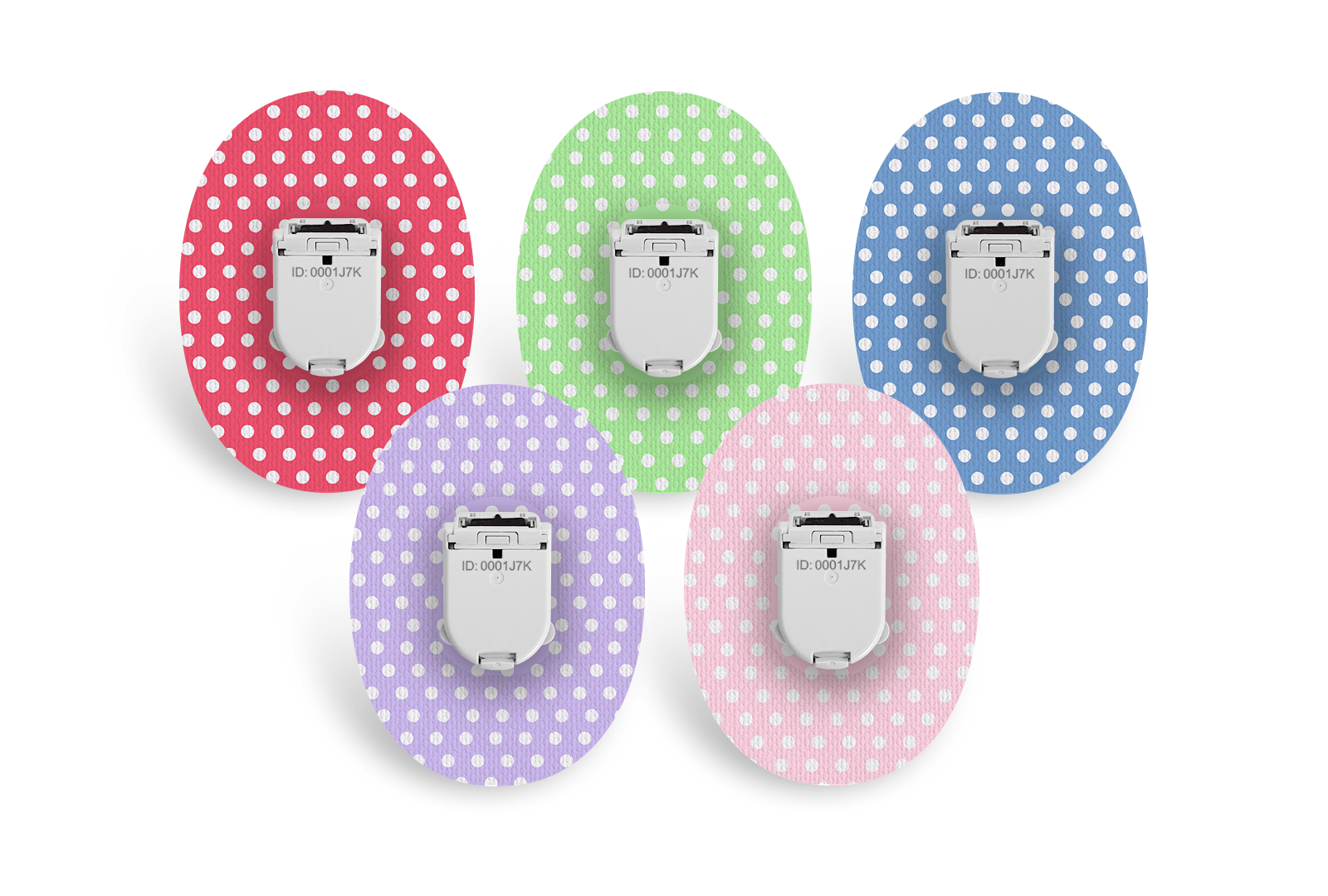 Polka Patch Pack for Freestyle Libre diabetes supplies and insulin pumps
