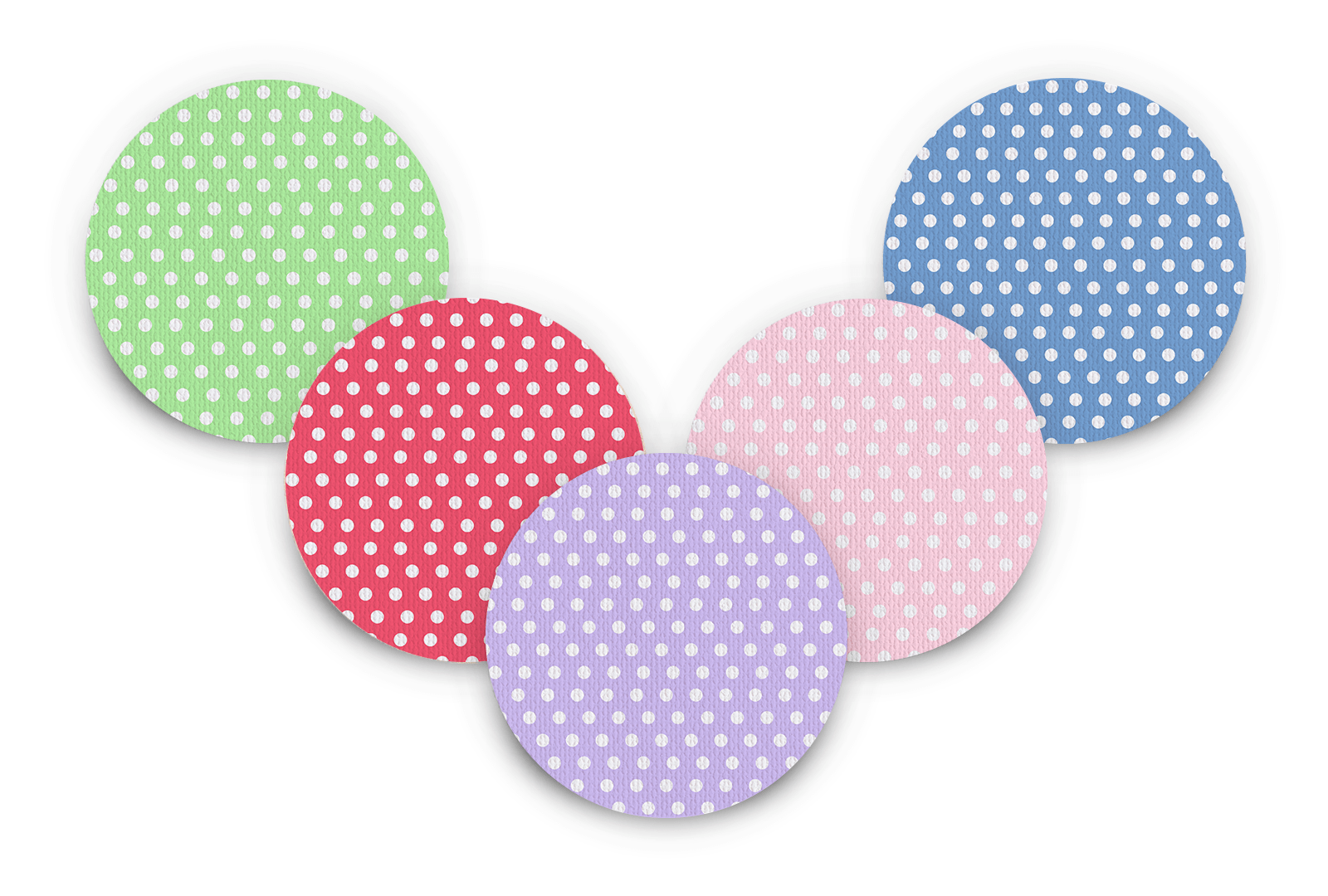 Polka Patch Pack for Freestyle Libre diabetes supplies and insulin pumps