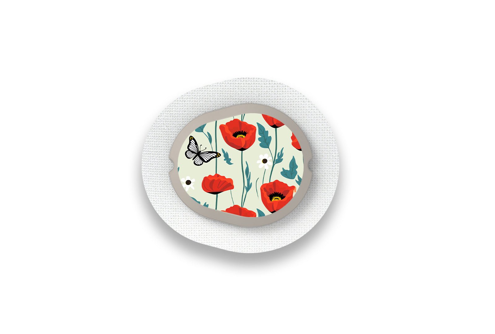 Poppy Sticker for Novopen 4, 5, 6, or Echo diabetes supplies and insulin pumps