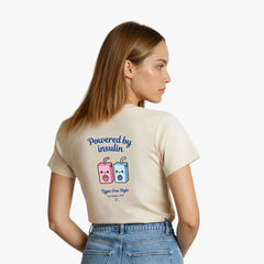 Powered T-Shirt for Black diabetes supplies and insulin pumps