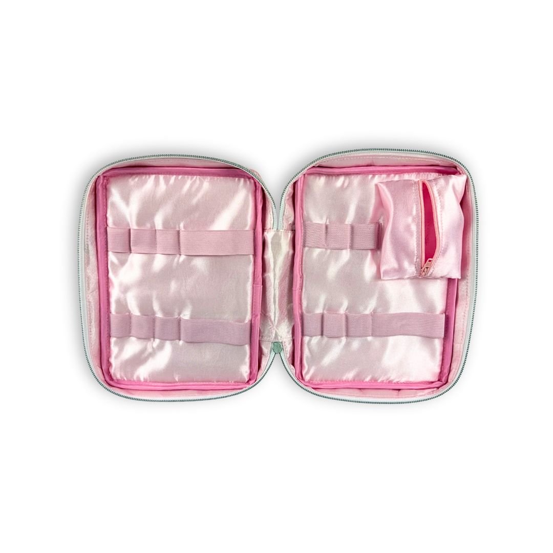 Pretty in Pink T1D Essentials Bag for diabetes supplies and insulin pumps