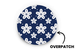 Pretty Little Flowers Patch - Overpatches for Single diabetes supplies and insulin pumps