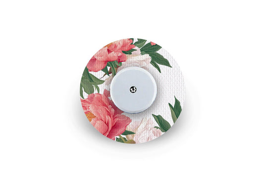 Pretty Peony Patch for Freestyle Libre 2 diabetes supplies and insulin pumps