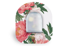 Pretty Peony Patch for Omnipod diabetes supplies and insulin pumps