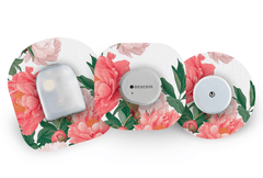 Pretty Peony Patch for Freestyle Libre 2 diabetes supplies and insulin pumps