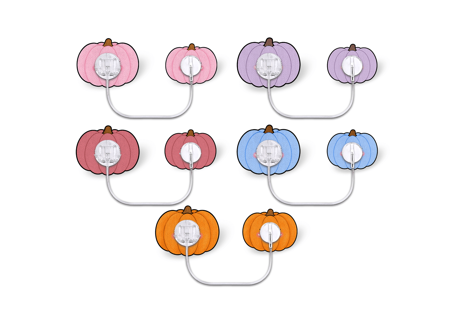 Pretty Pumpkins Patch Pack for Tru-Steel diabetes supplies and insulin pumps