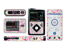 Psychedelic Sticker for Novopen 4, 5, 6, or Echo diabetes supplies and insulin pumps