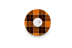 Pumpkin Plaid Patch - Libre 3 for Single diabetes supplies and insulin pumps