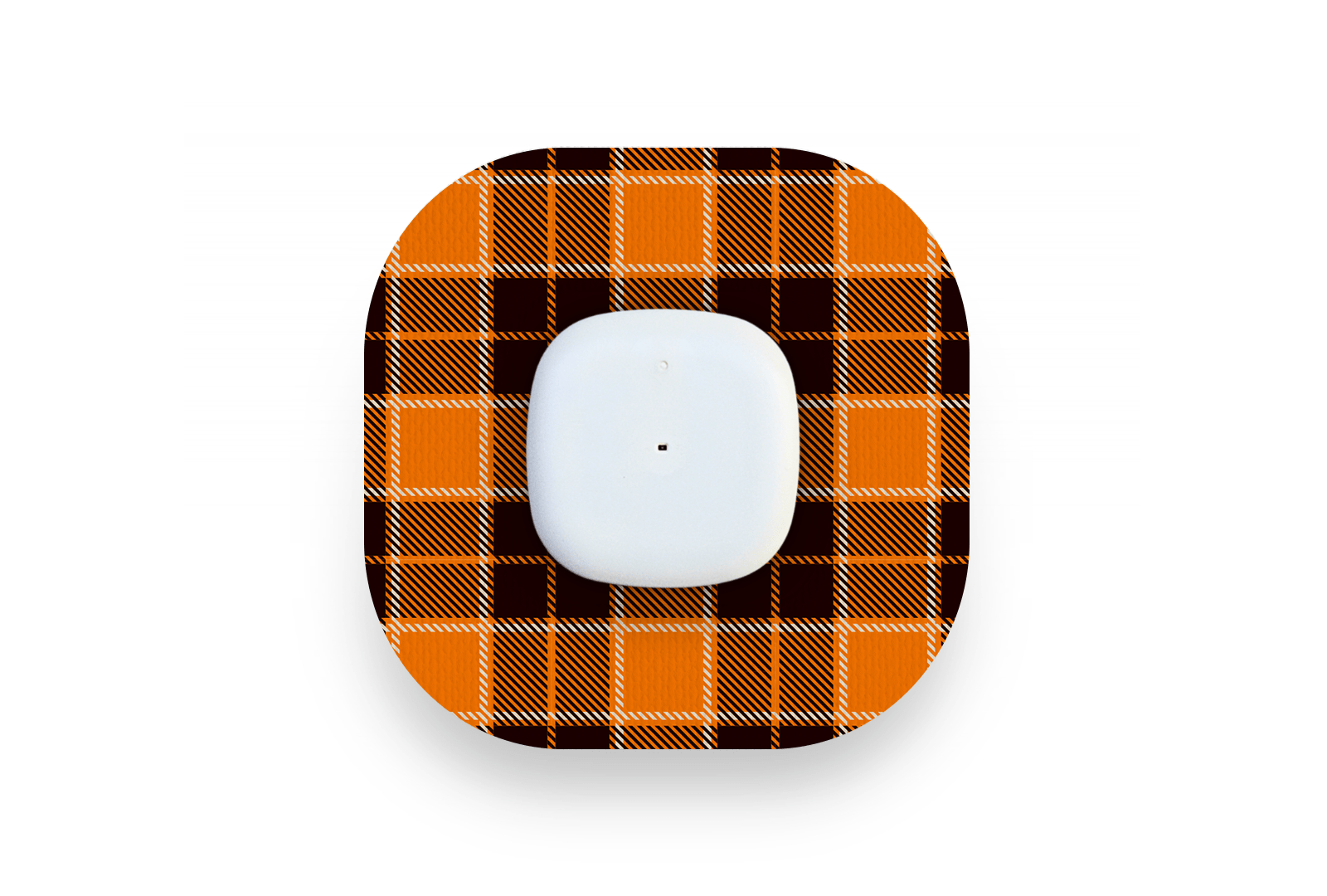 Pumpkin Plaid Patch - Simplera for Single diabetes supplies and insulin pumps
