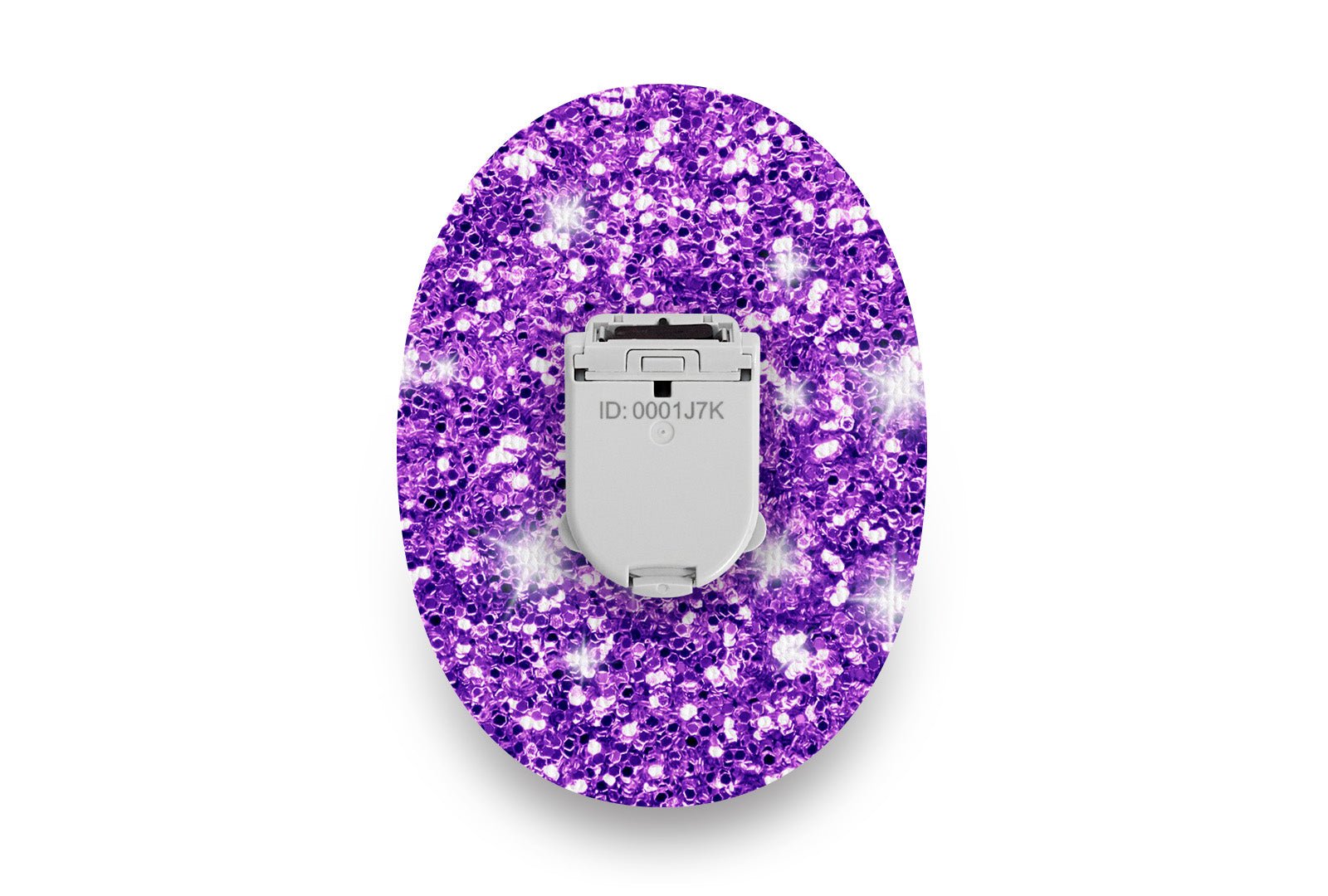 Purple Glitter Patch for Glucomen Day diabetes supplies and insulin pumps