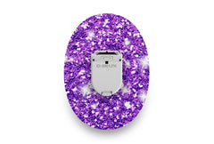 Purple Glitter Patch for Glucomen Day diabetes supplies and insulin pumps