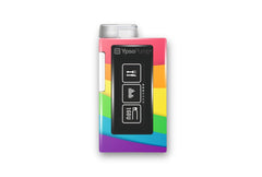 Rainbow Sticker for T:Slim X2 diabetes supplies and insulin pumps