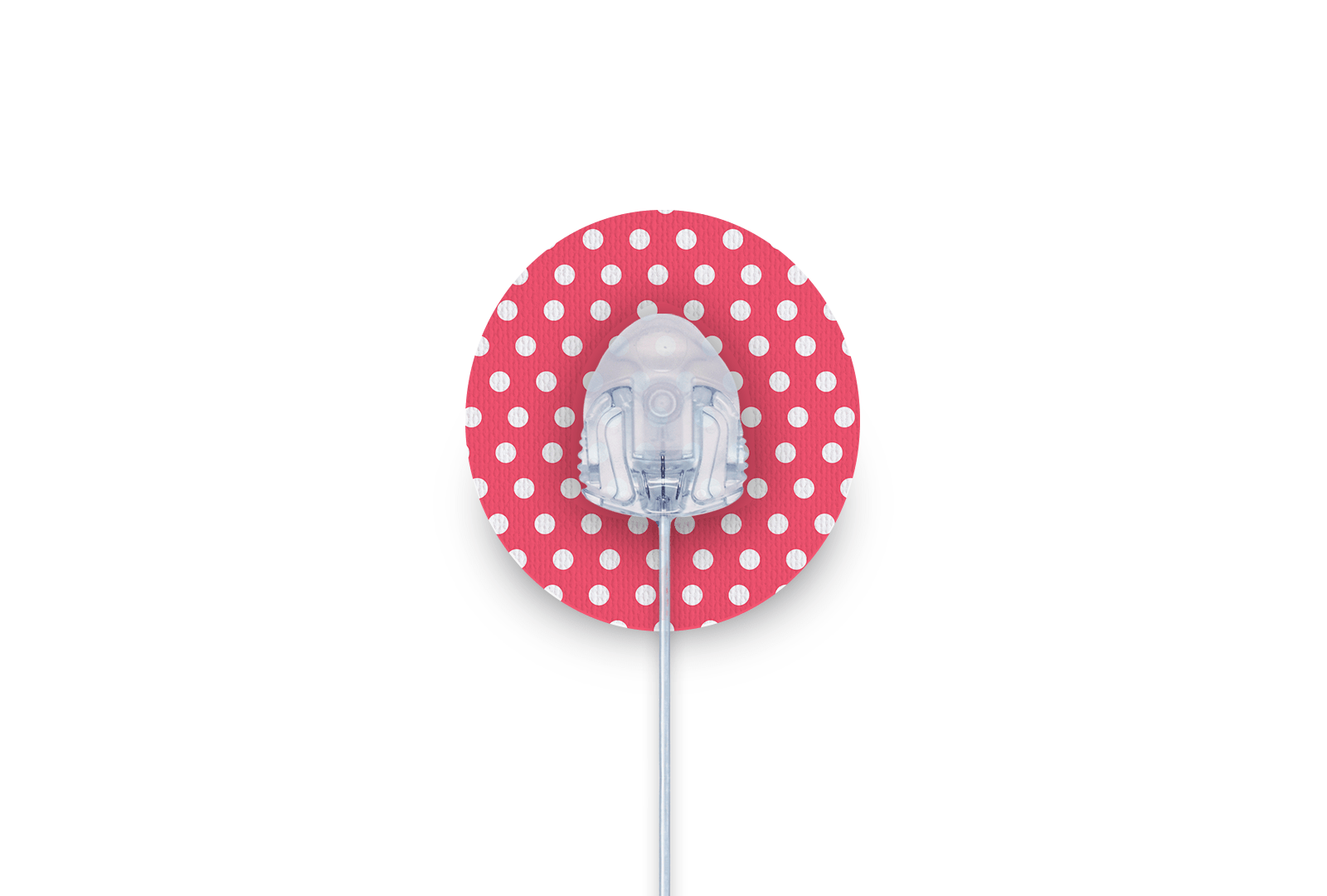 Red Polka Dot Patch for Freestyle Libre diabetes supplies and insulin pumps