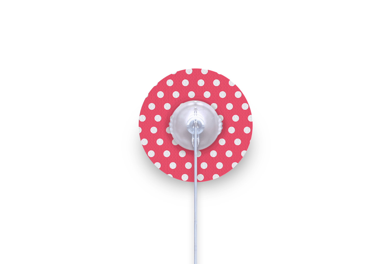 Red Polka Dot Patch for Freestyle Libre diabetes supplies and insulin pumps