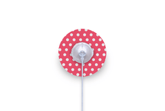 Red Polka Dot Patch for Freestyle Libre diabetes supplies and insulin pumps