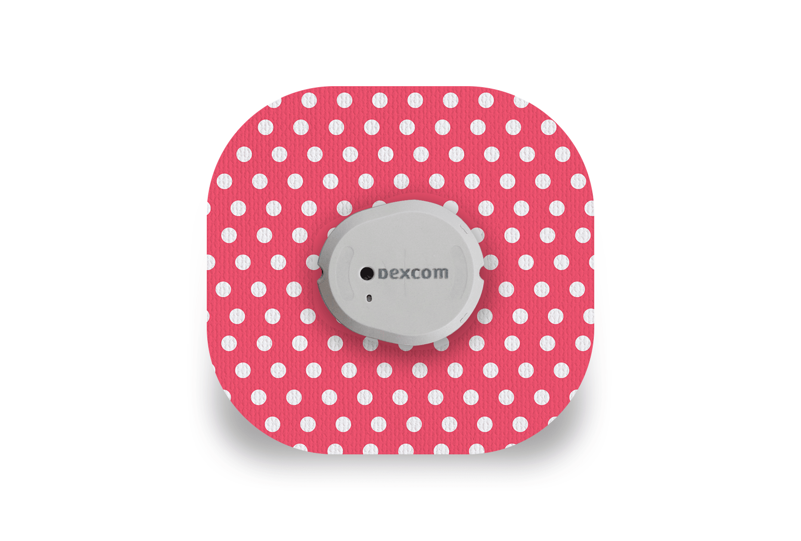 Red Polka Dot Patch for Freestyle Libre diabetes supplies and insulin pumps