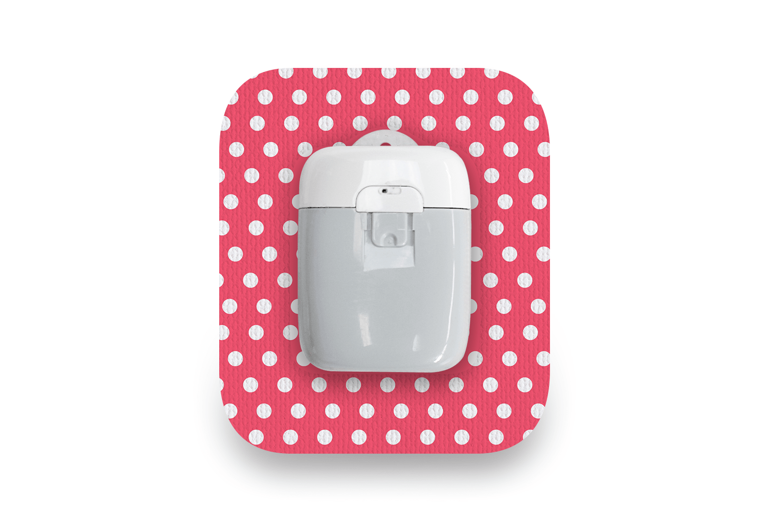Red Polka Dot Patch for Freestyle Libre diabetes supplies and insulin pumps