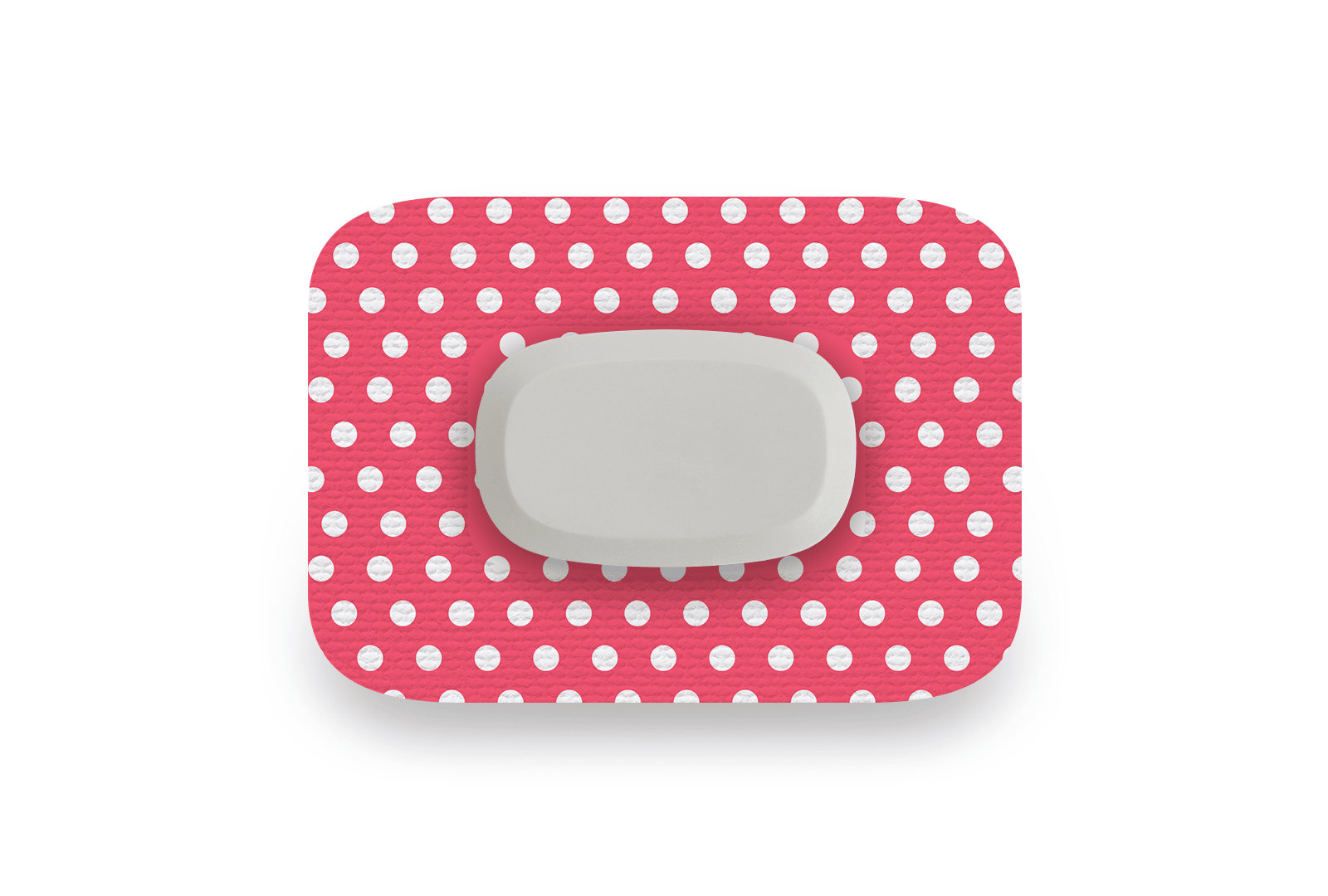 Red Polka Dot Patch for Freestyle Libre diabetes supplies and insulin pumps