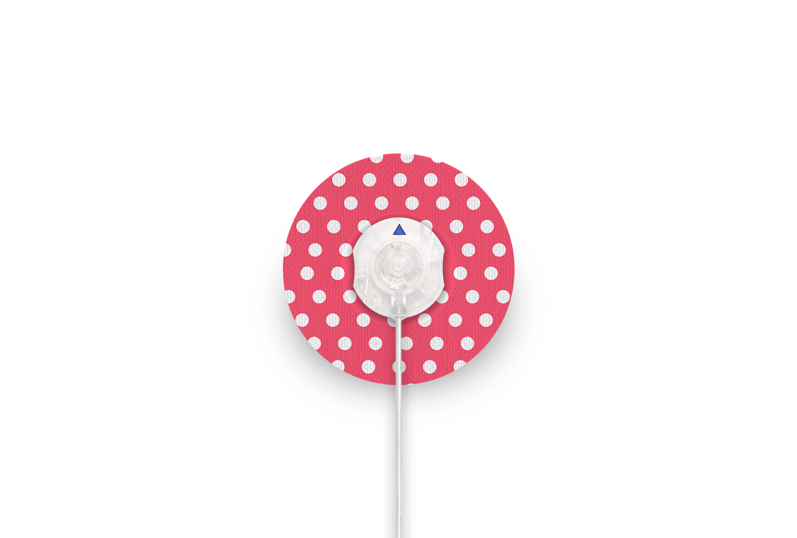 Red Polka Dot Patch for Freestyle Libre diabetes supplies and insulin pumps