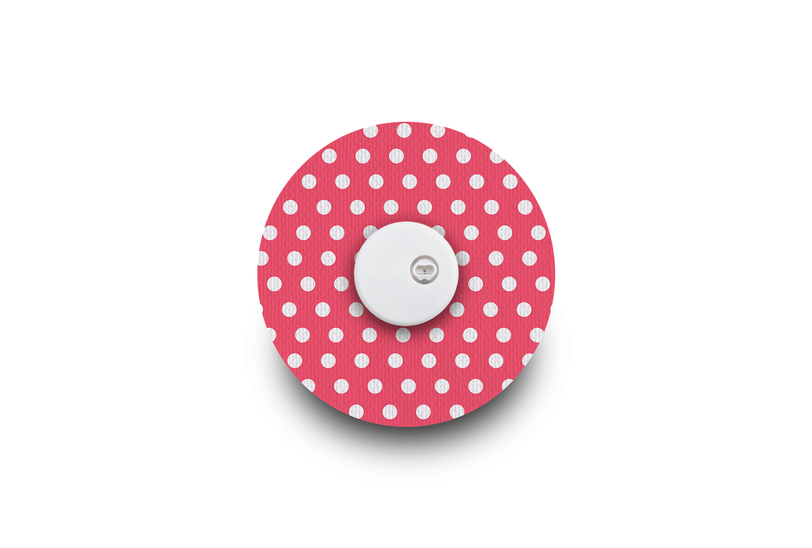 Red Polka Dot Patch for Freestyle Libre diabetes supplies and insulin pumps