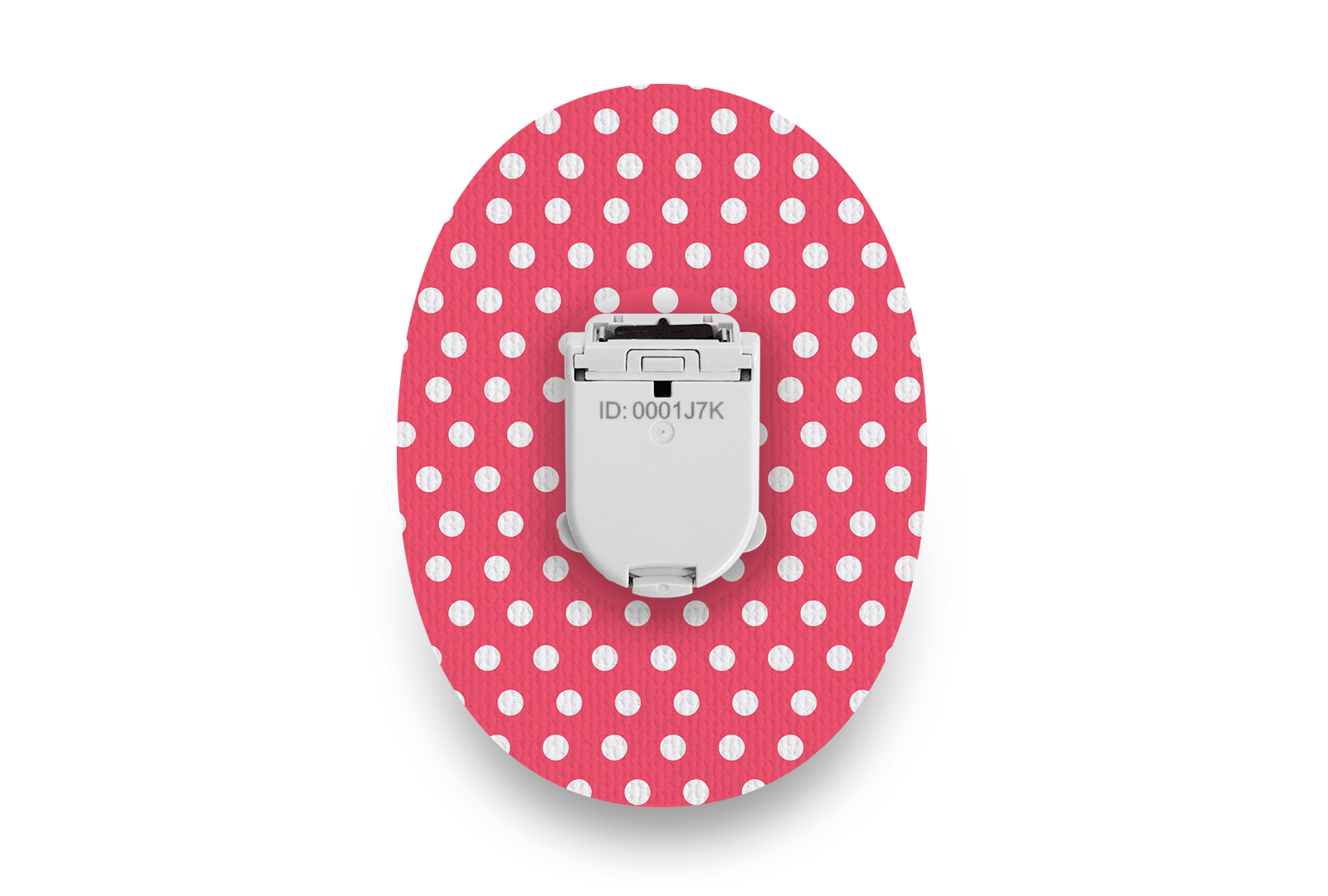 Red Polka Dot Patch for Freestyle Libre diabetes supplies and insulin pumps
