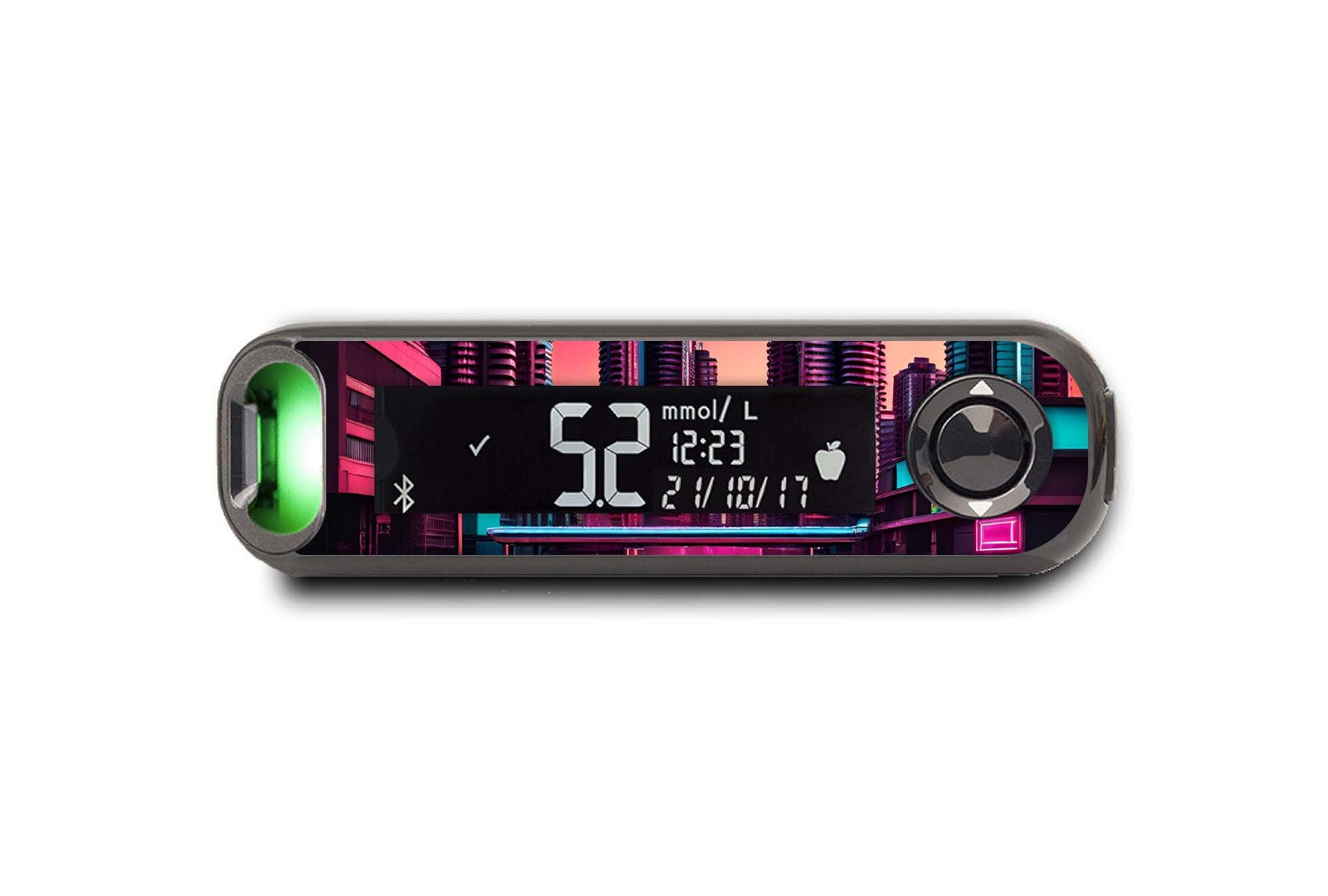 Retro City Sticker for Novopen 4, 5, 6, or Echo diabetes supplies and insulin pumps