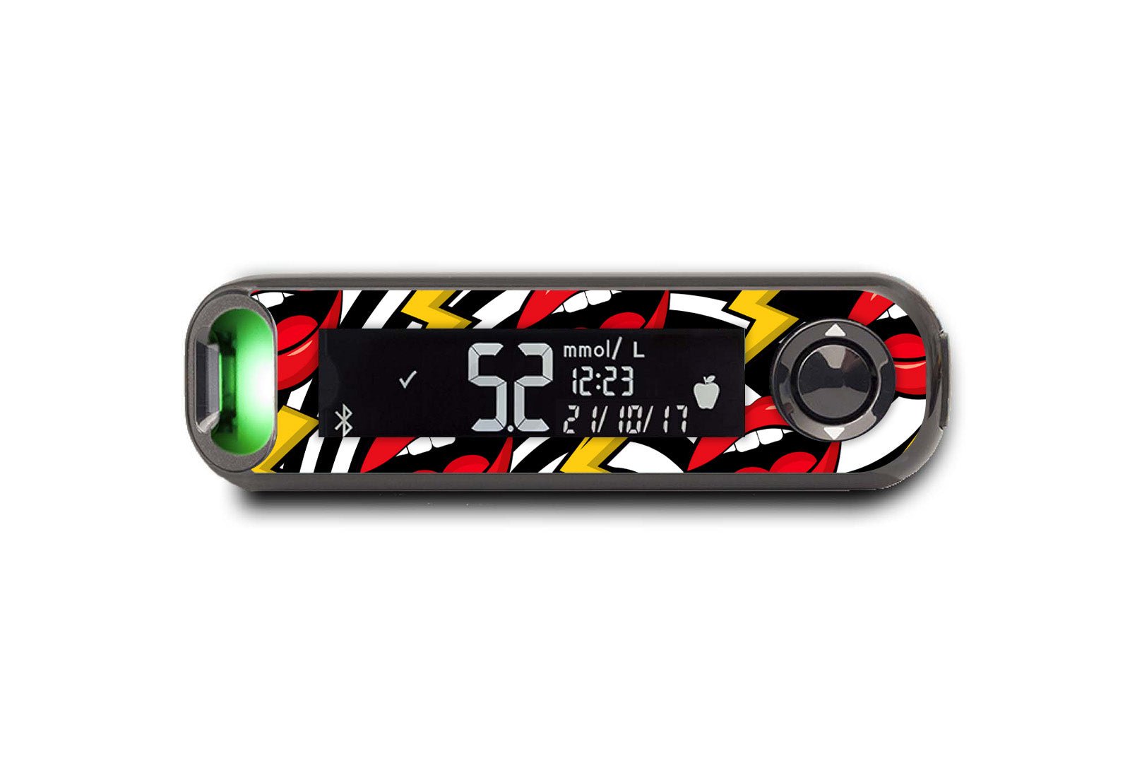 Retro Rockstar Sticker for Novopen 4, 5, 6, or Echo diabetes supplies and insulin pumps