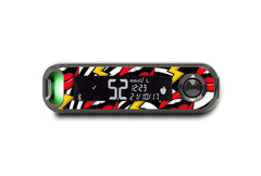 Retro Rockstar Sticker for Novopen 4, 5, 6, or Echo diabetes supplies and insulin pumps