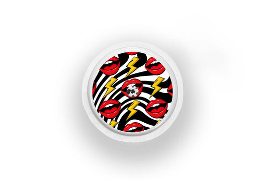 Retro Rockstar Sticker for Novopen 4, 5, 6, or Echo diabetes supplies and insulin pumps