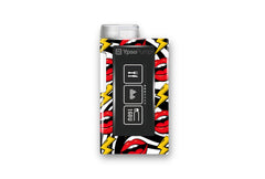 Retro Rockstar Sticker for Novopen 4, 5, 6, or Echo diabetes supplies and insulin pumps