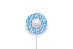 Royal White Flowers Patch for mylife Orbit diabetes supplies and insulin pumps