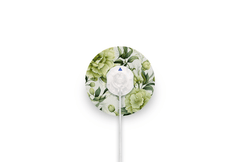 Sage Green Flowers Patch for Minimed QuickSet diabetes supplies and insulin pumps