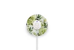 Sage Green Flowers Patch - Minimed QuickSet for Single diabetes supplies and insulin pumps