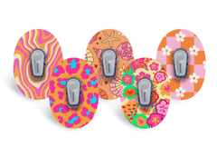 Sassy Summer Patch Pack for Dexcom G6 - 5 Pack diabetes supplies and insulin pumps
