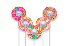 Sassy Summer Patch Pack for Ypsomed Mylife Orbit - 5 - Pack diabetes supplies and insulin pumps