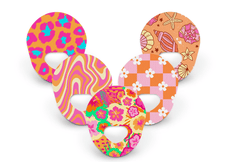 Sassy Summer Patch Pack for Guardian Enlite - 5 Pack diabetes supplies and insulin pumps