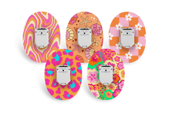 Sassy Summer Patch Pack for Glucomen Day - 5 - Pack diabetes supplies and insulin pumps
