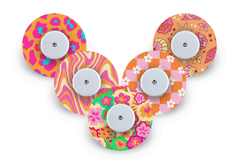 Sassy Summer Patch Pack for Freestyle Libre - 5 Pack diabetes supplies and insulin pumps