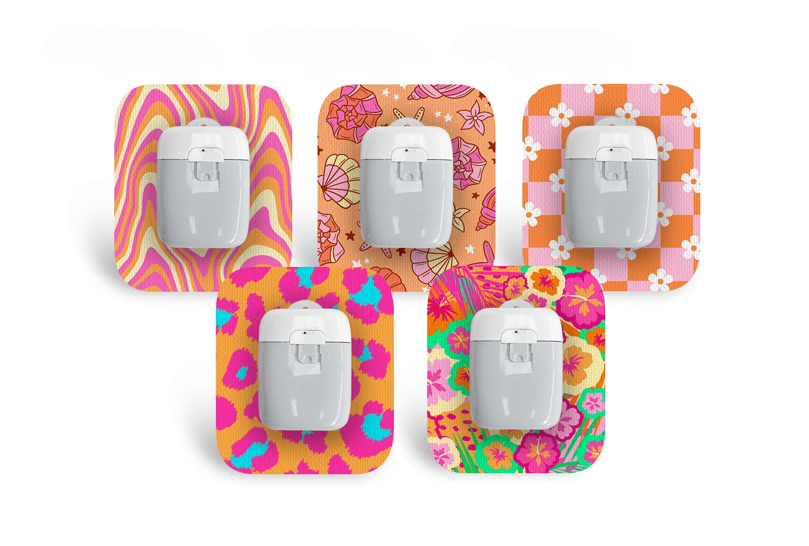 Sassy Summer Patch Pack for Medtrum Pump - 5 - Pack diabetes supplies and insulin pumps