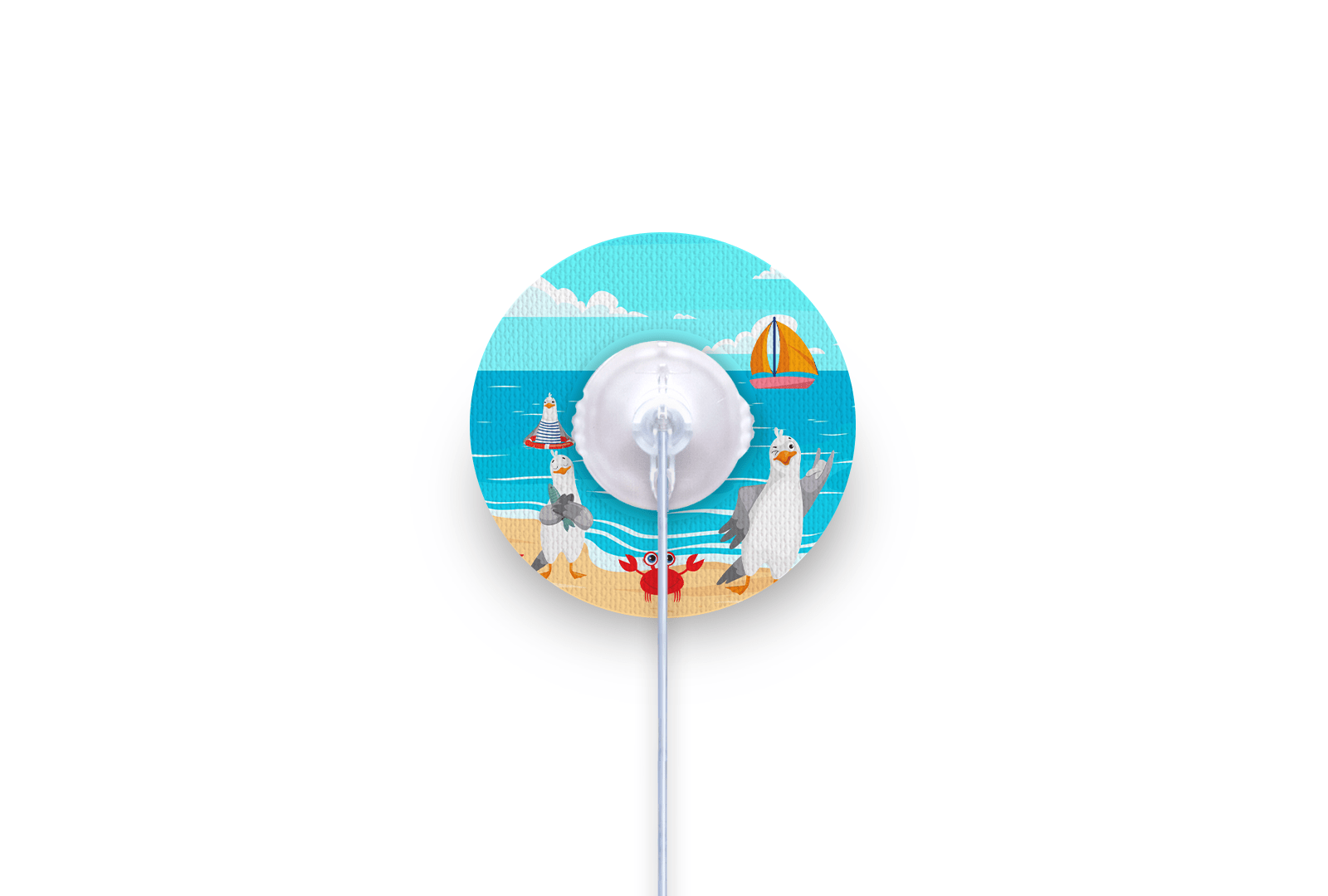 Seaside Seagulls Patch for mylife Orbit diabetes supplies and insulin pumps