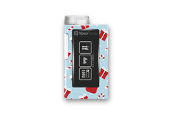 Secret Santa Stickers for Dexcom G7 / One+ Sensor diabetes supplies and insulin pumps