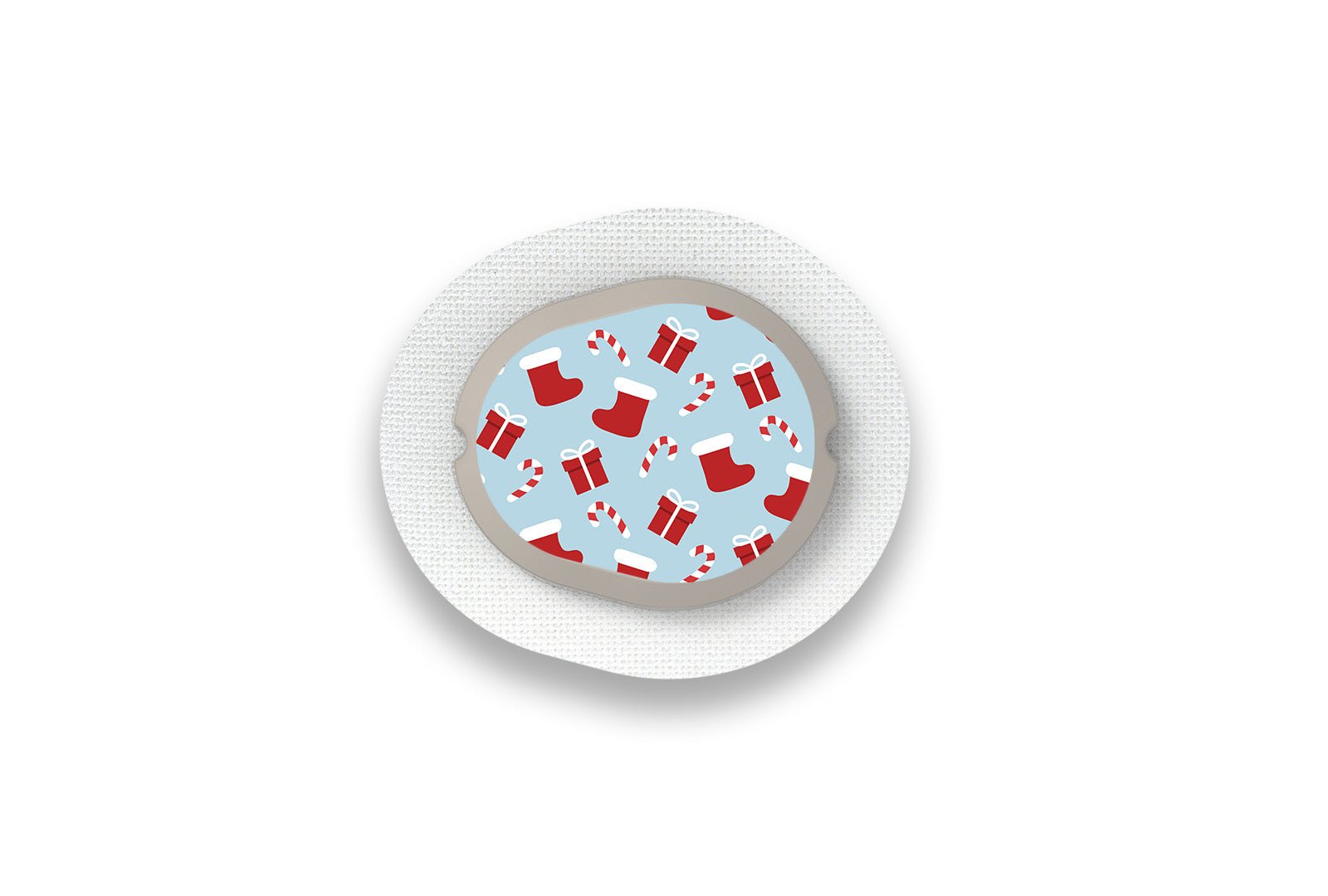 Secret Santa Stickers for Dexcom G7 / One+ Sensor diabetes supplies and insulin pumps