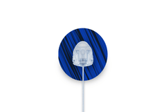Sharp Blue and Black Patch - Autosoft 90 for Single diabetes supplies and insulin pumps