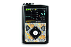 70's Funky Florals Sticker for Medtronic Minimed 640g, 680g, 780g diabetes CGMs and insulin pumps